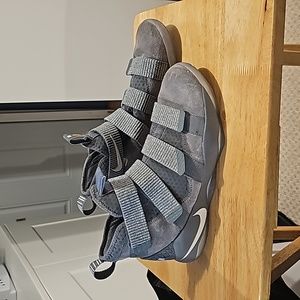 Nike lebron soldier, size 9.5, grey.